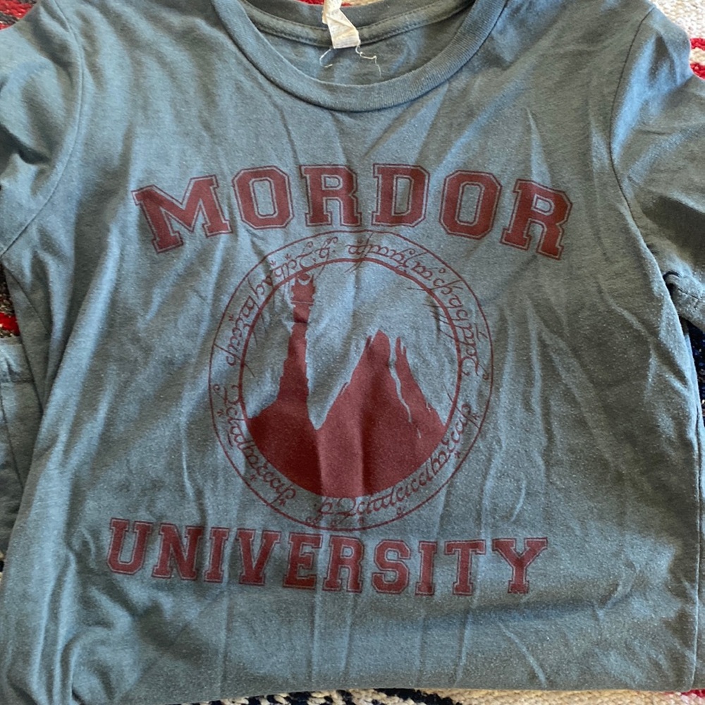 The Lord of the Rings Mordor University shirt